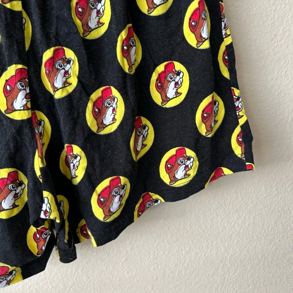 Shorts Boxer Style Bucee's Logo all over Black Red Yellow by Bucee's Child Large - Picture 11 of 12
